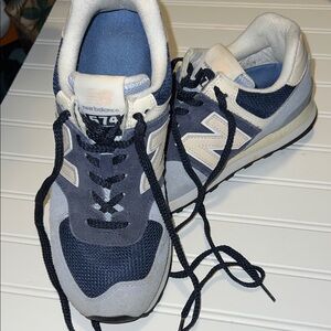 New Balance Blue and White Athletic Shoes